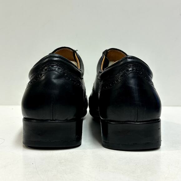 EXCELLENT J.M. Weston 607 Richelieu Oxford Wingtip Black France UK 7.5 / US 8.5 - Picture 5 of 14